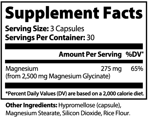 Magnesium Glycinate for Sleep, Stress & Muscle Relaxation High Absorption, Gentle Formula