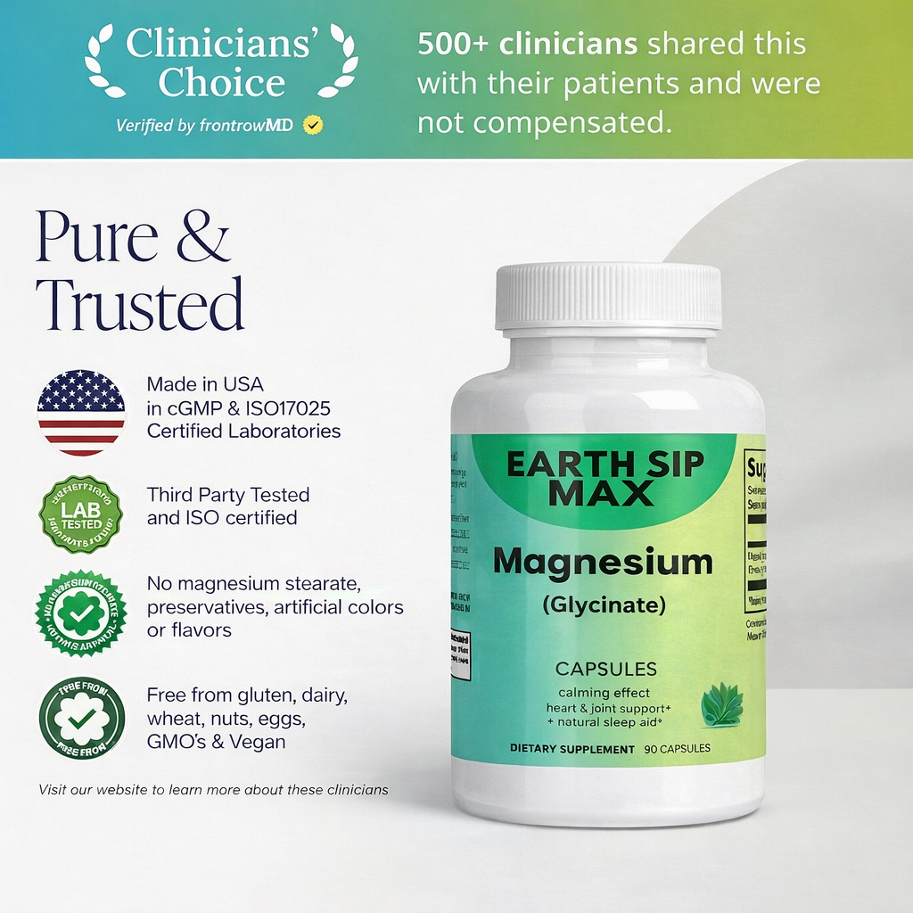 Magnesium Glycinate for Sleep, Stress & Muscle Relaxation  High Absorption, Gentle Formula