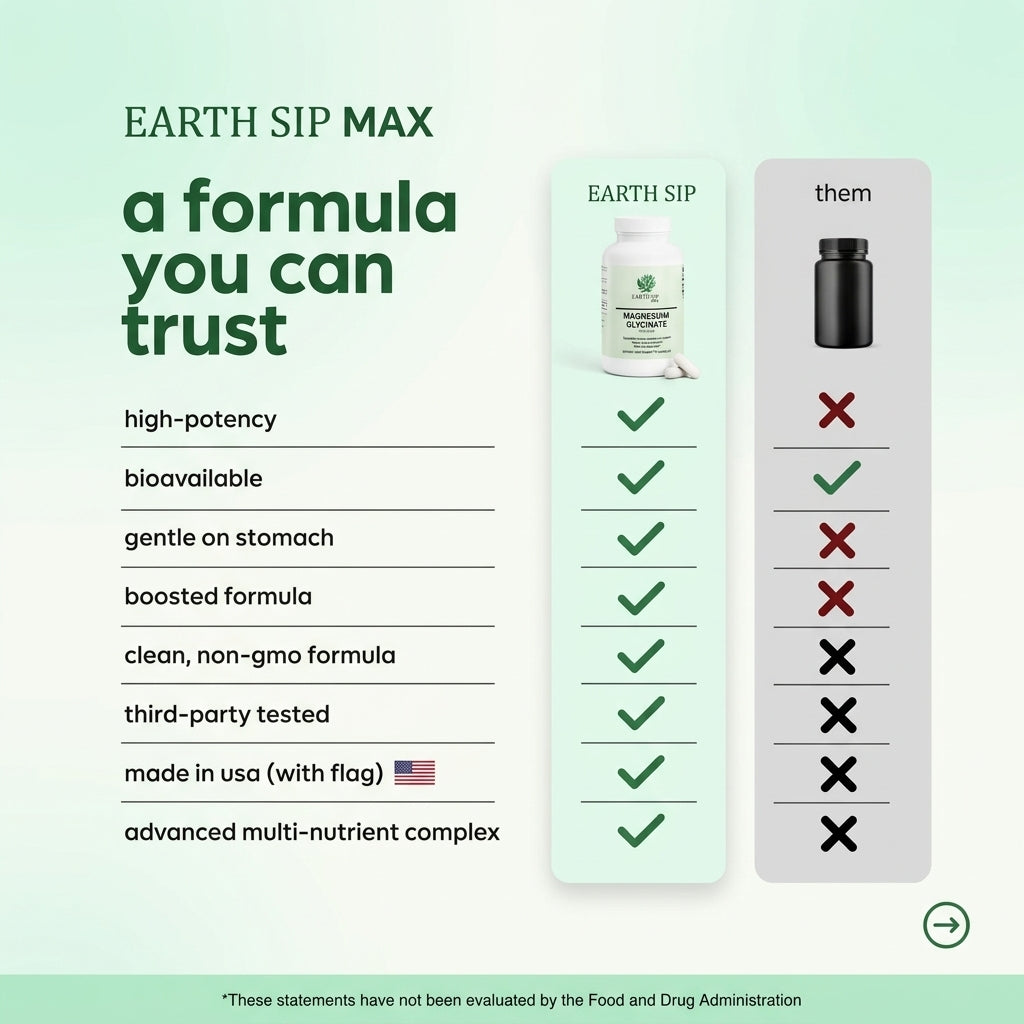 Magnesium Glycinate for Sleep, Stress & Muscle Relaxation  High Absorption, Gentle Formula